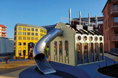 SPIELART : STRUCTURE DE JEUX DÉCOR URBAIN, ref A318